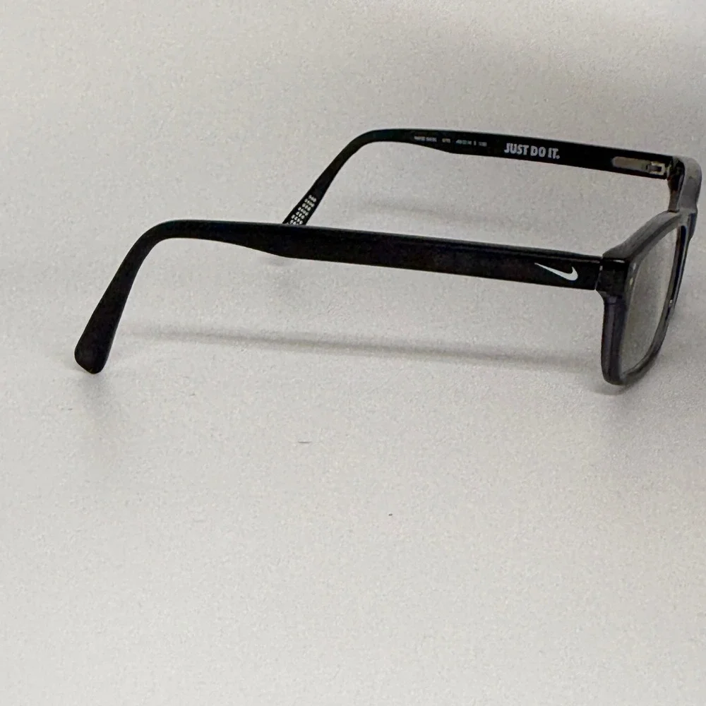 Nike 5509‎ 001 Black Rectangular Eyeglasses Frames Mens Womens 54-15-140 22065